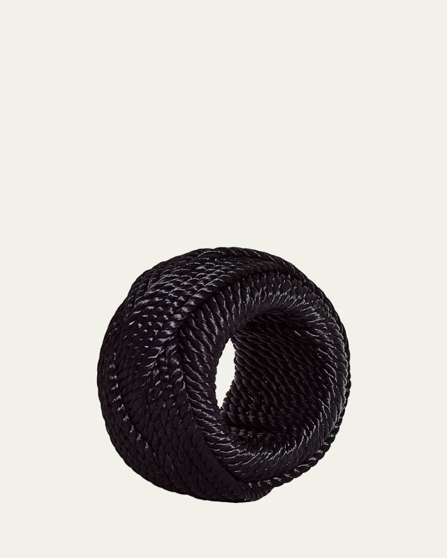 Black Rope Napkin Ring